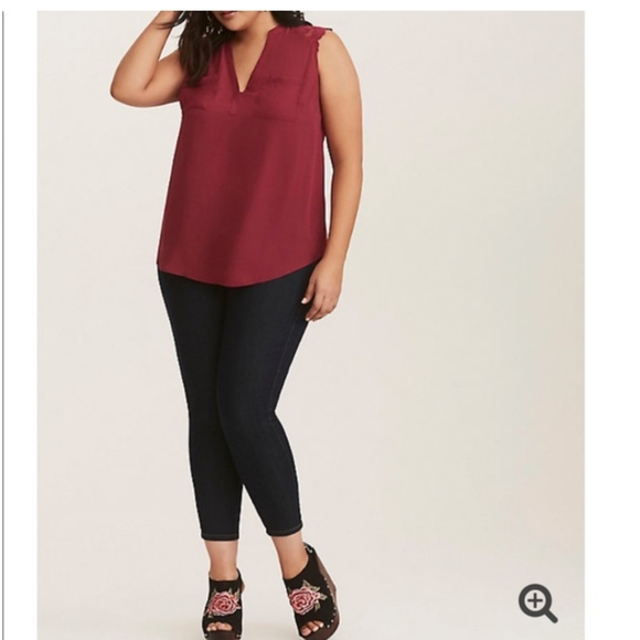 Torrid Georgette Tank Top Size - Picture 3 of 10